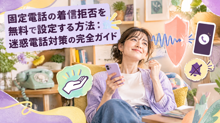 固定電話 着信拒否 無料