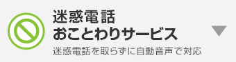 迷惑電話おことわりサービス 迷惑電話を取らずに自動音声で対応