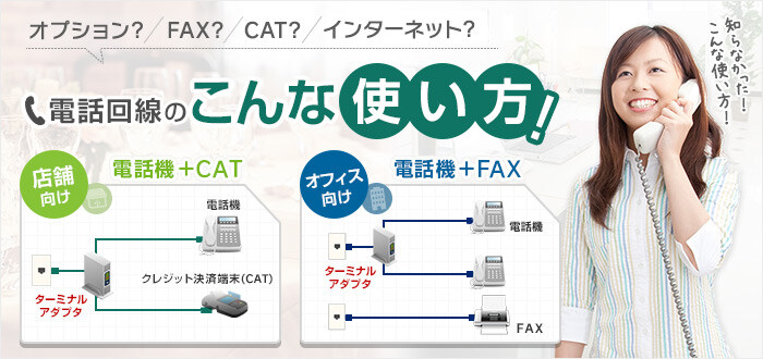 電話回線のこんな使い方