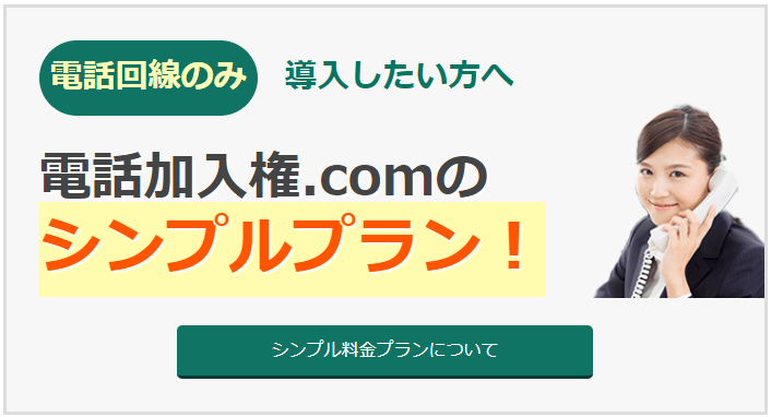 電話回線のみ導入したい方へシンプルプラン